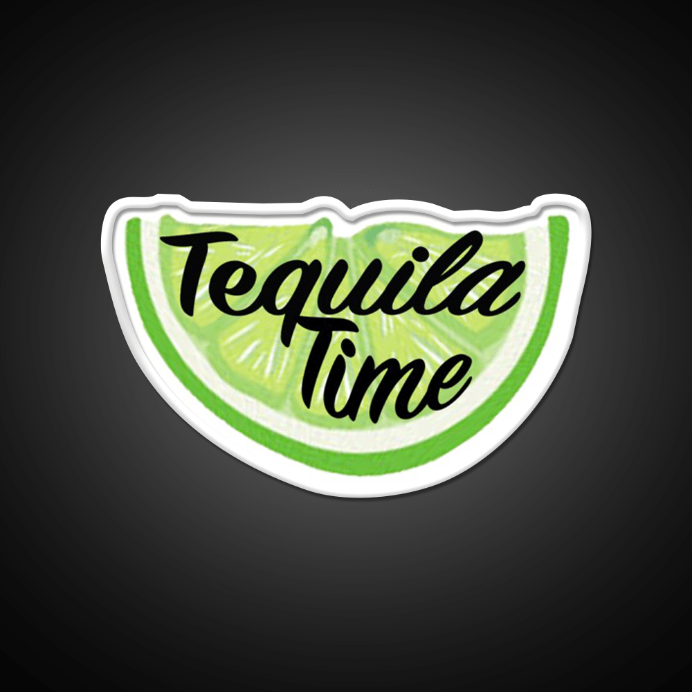 Tequila Time Lime Slice Party Drink Tequila Led Neon Sign Rgb Color - Shineneon