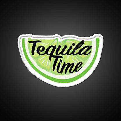 Tequila Time Lime Slice Party Drink Tequila Led Neon Sign Rgb Color - Shineneon
