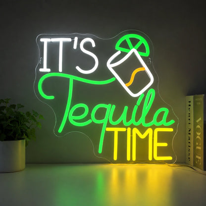 Tequila Time Neon Sign LED Neon Sign high-converting product image
