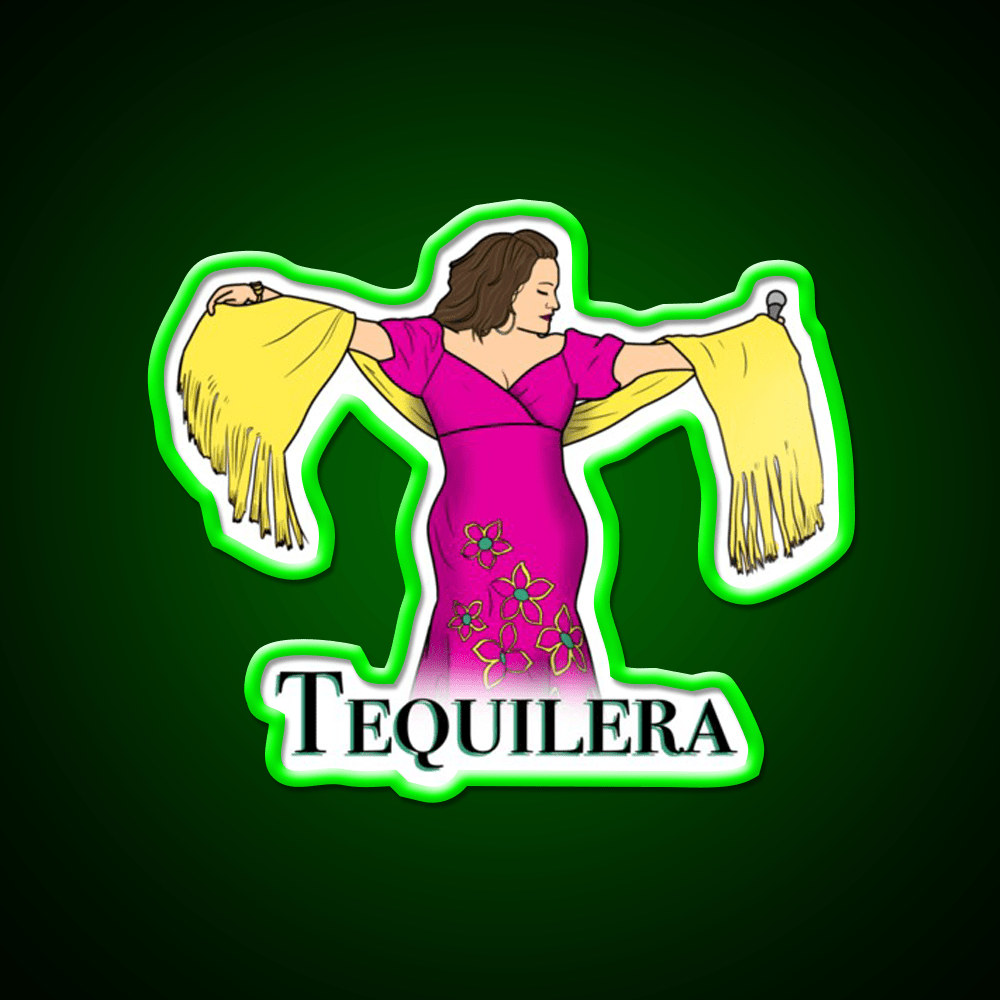 Tequilera Party Drink Tequila Led Neon Sign Rgb Color - Shineneon