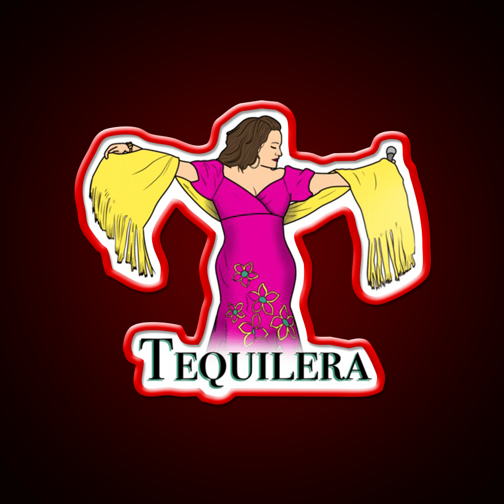 Tequilera Party Drink Tequila Led Neon Sign Rgb Color - Shineneon