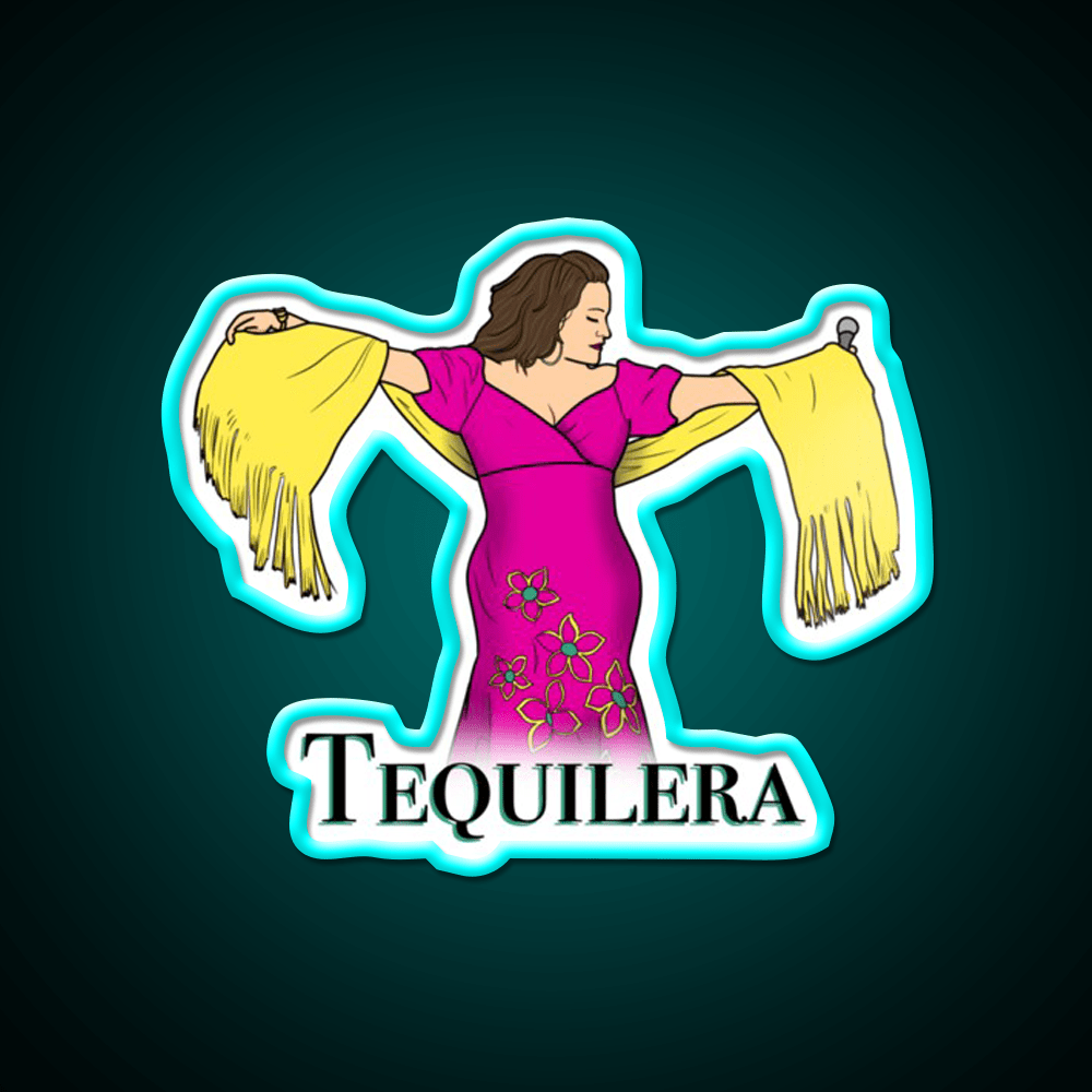 Tequilera Party Drink Tequila Led Neon Sign Rgb Color - Shineneon