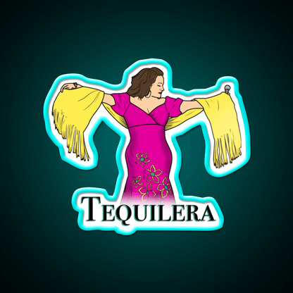 Tequilera Party Drink Tequila Led Neon Sign Rgb Color - Shineneon