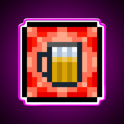 Terraria Beer Debuff Beer Bar Decor Led Neon Sign Rgb Color