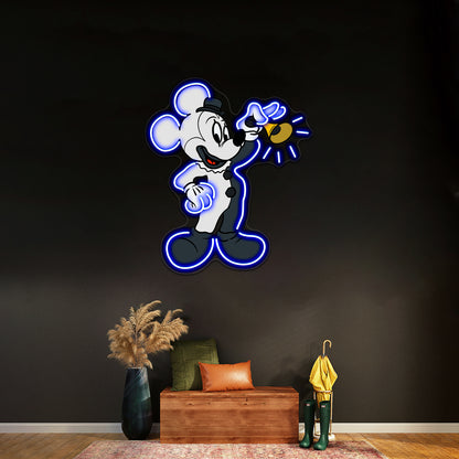 Terrifier Mouse Artwork Neon Signs For Sale