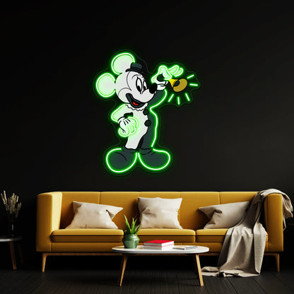 Terrifier Mouse Artwork Neon Signs For Sale