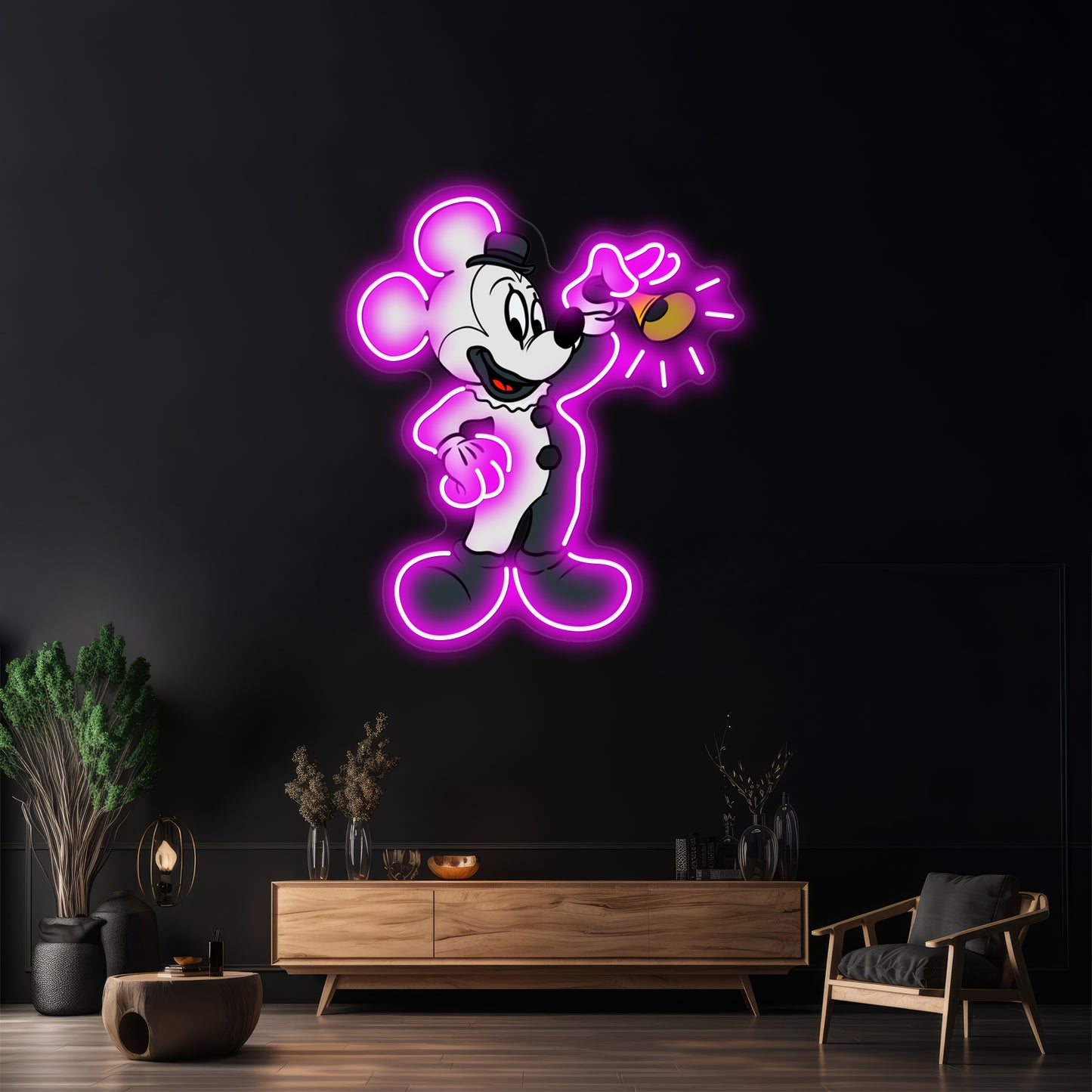 Terrifier Mouse Artwork Neon Signs For Sale