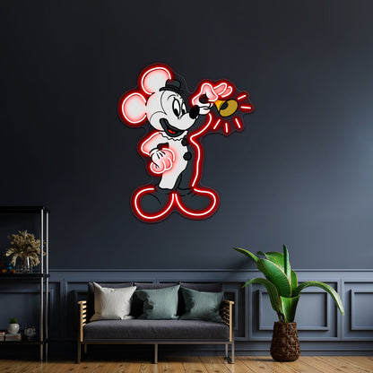 Terrifier Mouse Artwork Neon Signs For Sale