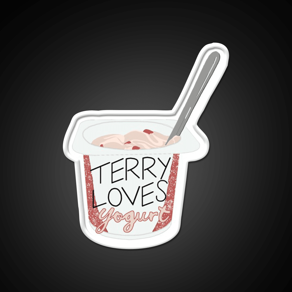 Terry Loves Yogurt Snack Food Led Neon Sign Rgb Color - Shineneon