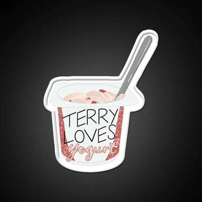Terry Loves Yogurt Snack Food Led Neon Sign Rgb Color - Shineneon