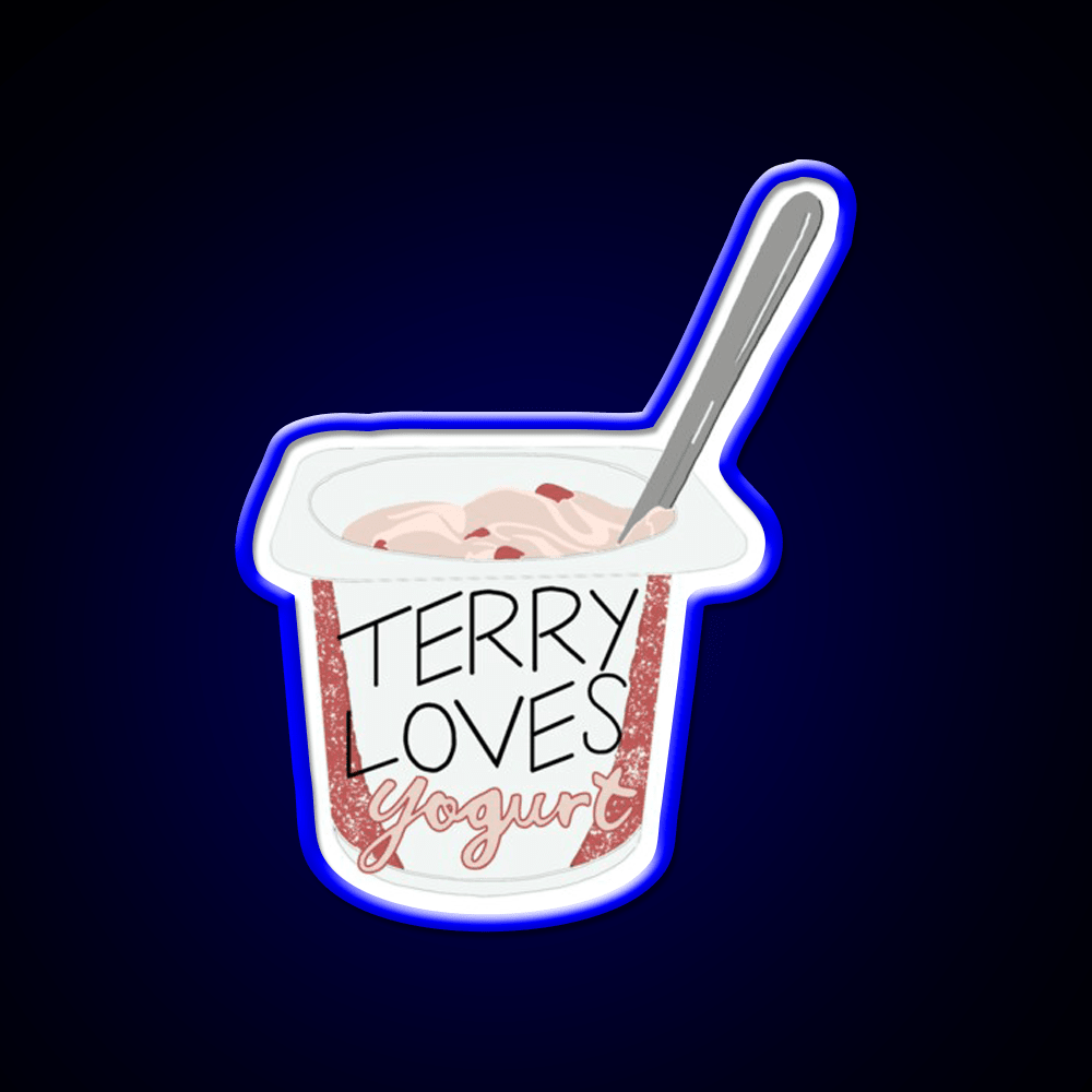 Terry Loves Yogurt Snack Food Led Neon Sign Rgb Color - Shineneon