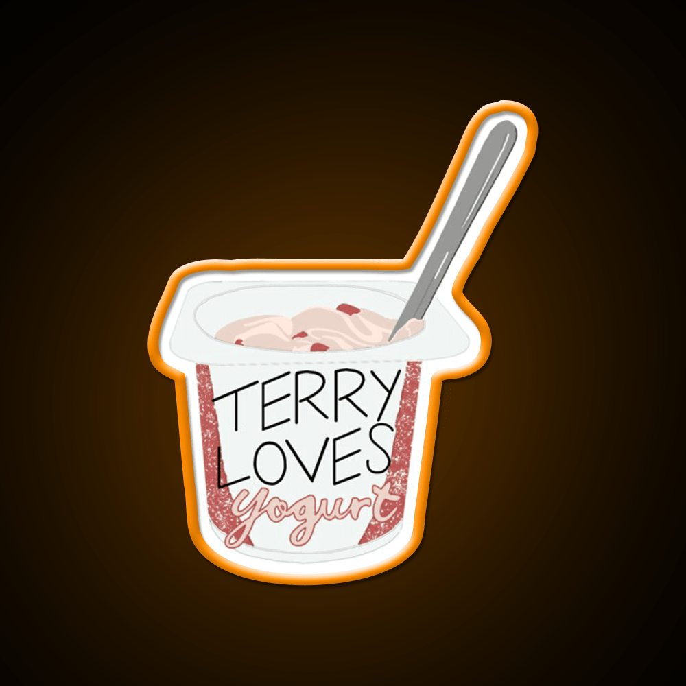 Terry Loves Yogurt Snack Food Led Neon Sign Rgb Color - Shineneon