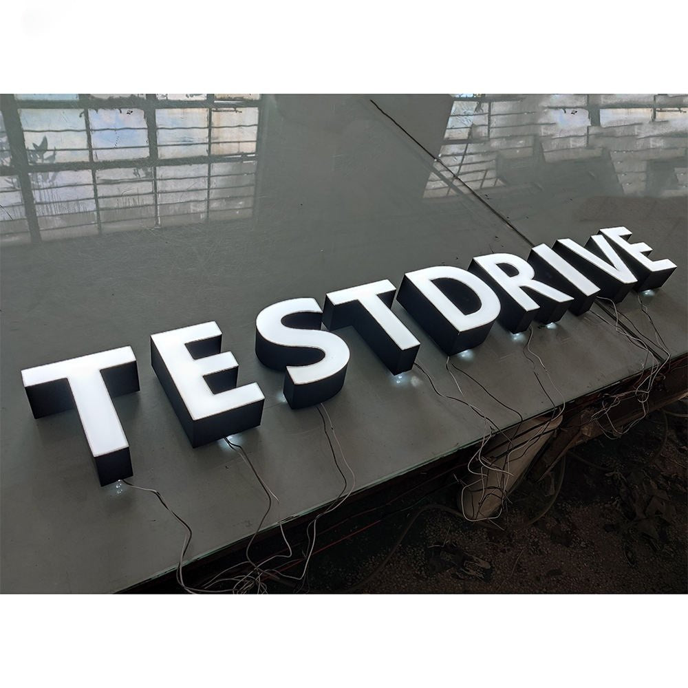 Testdrive 3D Frontlit Channel Letters Led Light Sign - Shineneon