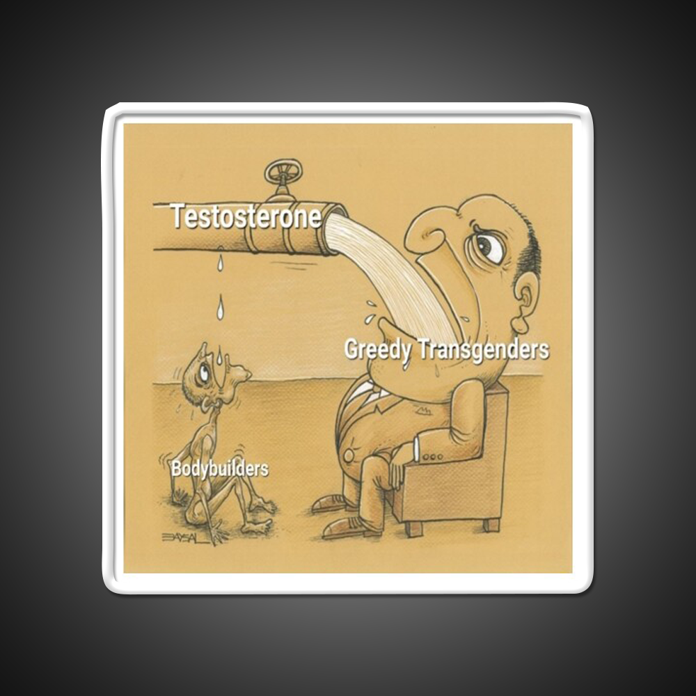 Testosterone Transgenders And Bodybuilders Gym Fitness Led Neon Sign Rgb Color