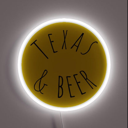 Texas And Beer Rgb Led Neon Sign - Shineneon