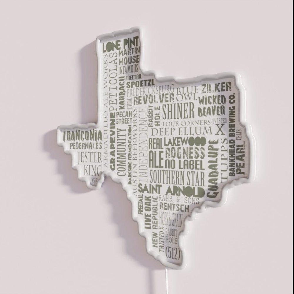 Texas Beer Lovers Merch Dark Brown Rgb Led Neon Sign - Shineneon