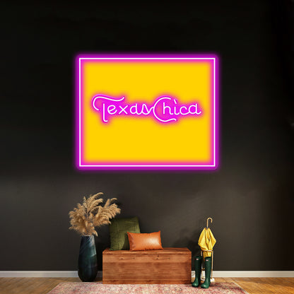 Texas Chica Artwork Neon Signs For Sale