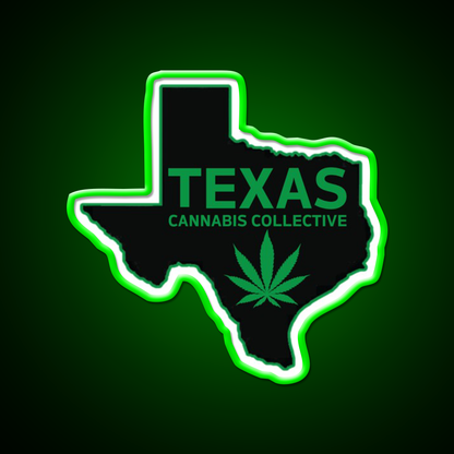 Texas Collective Hemp Inspired Green Leaf Led Neon Sign Rgb Color - LED neon sign view 8