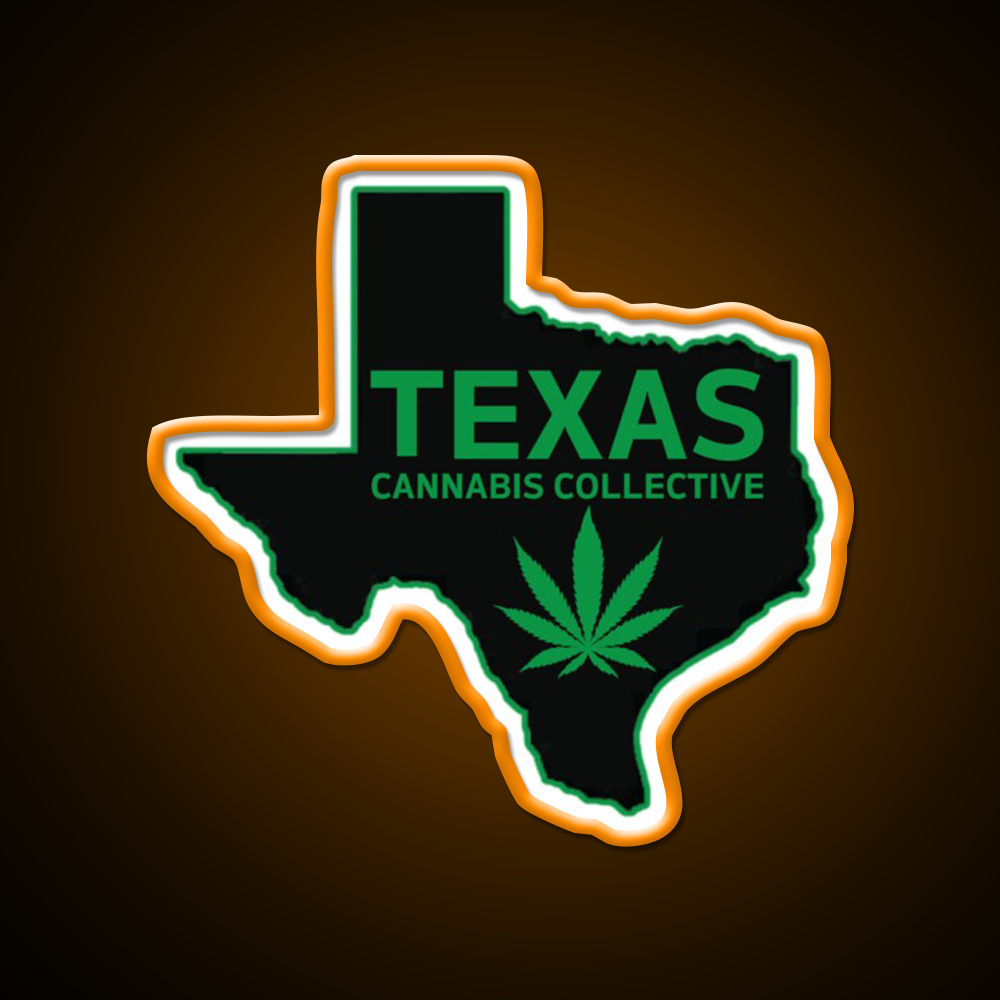 Texas Collective Hemp Inspired Green Leaf Led Neon Sign Rgb Color - LED neon sign view 6