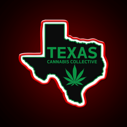 Texas Collective Hemp Inspired Green Leaf Led Neon Sign Rgb Color - Shineneon