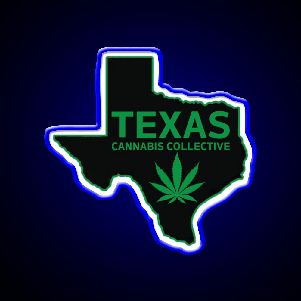 Texas Collective Hemp Inspired Green Leaf Led Neon Sign Rgb Color - Shineneon