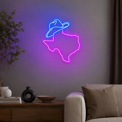 Texas Cowboy Hat LED Neon Sign - Shineneon