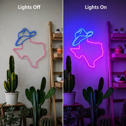 Texas Cowboy Hat LED Neon Sign - Shineneon