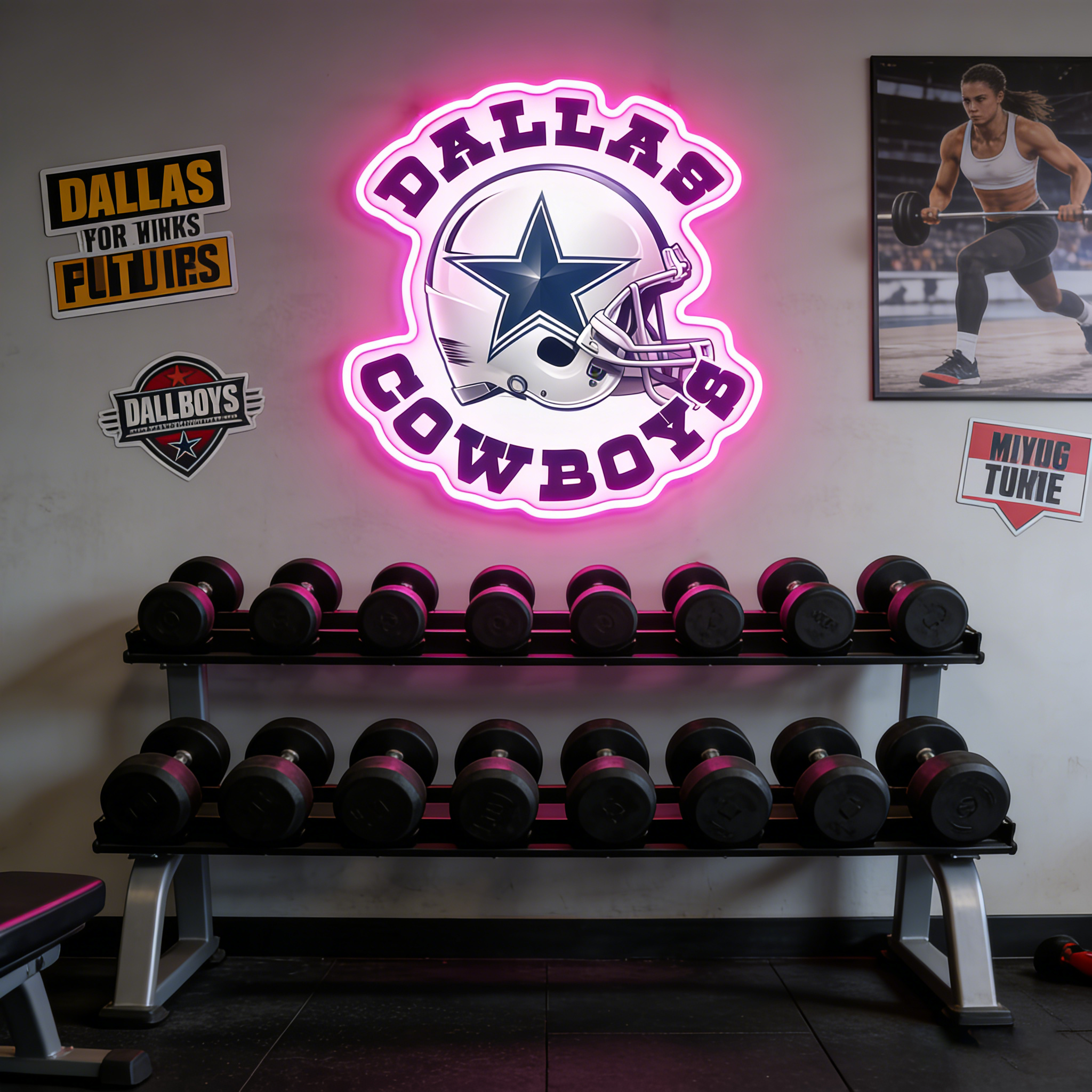 Texas Football Star LED Neon Sign USB Game Day Light for Man Cave