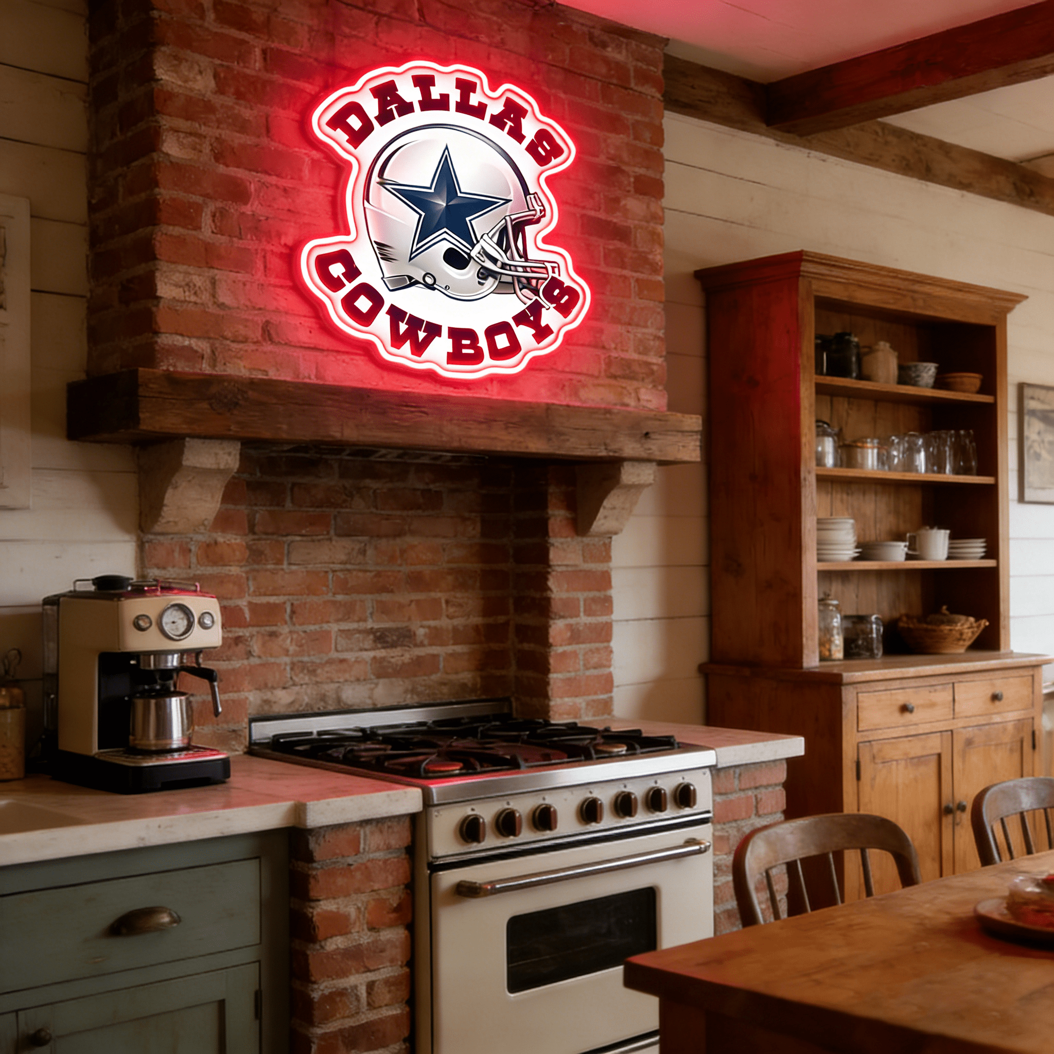Texas Football Star LED Neon Sign USB Game Day Light for Man Cave - Shineneon