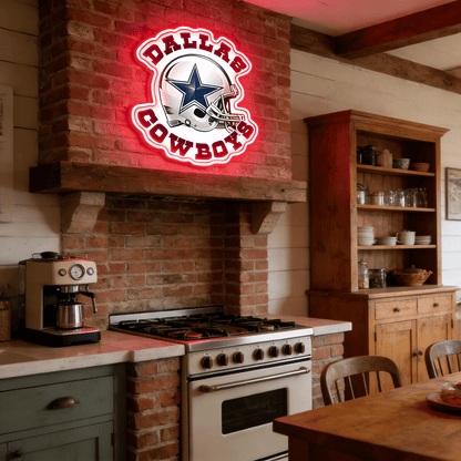 Texas Football Star LED Neon Sign USB Game Day Light for Man Cave - Shineneon