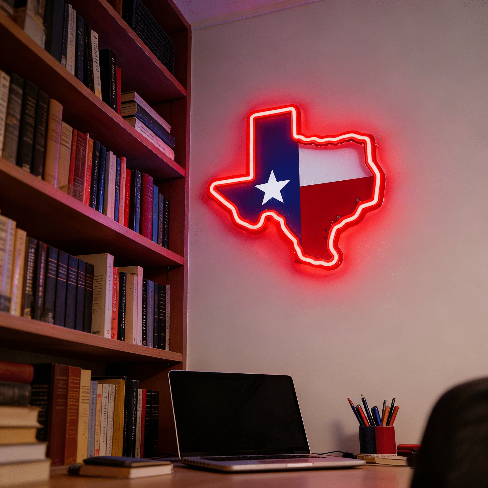 Texas LED USB Neon Signs Iconic Texas Wall Decor for Garages Man Cave - Shineneon