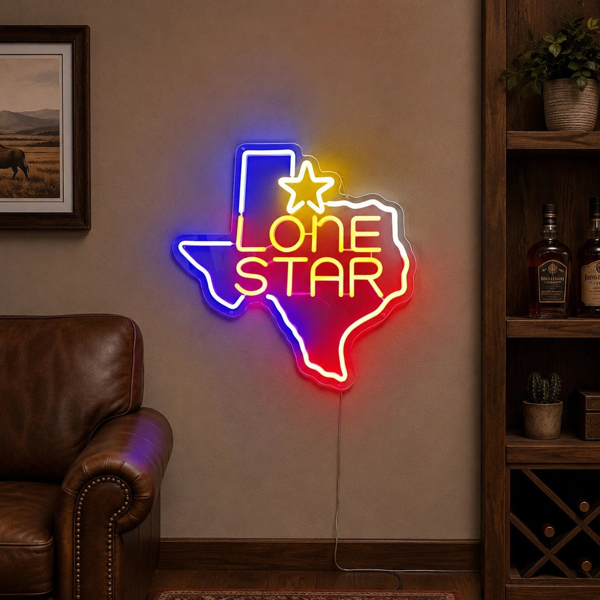 Texas Lone Star LED Neon Sign - Shineneon