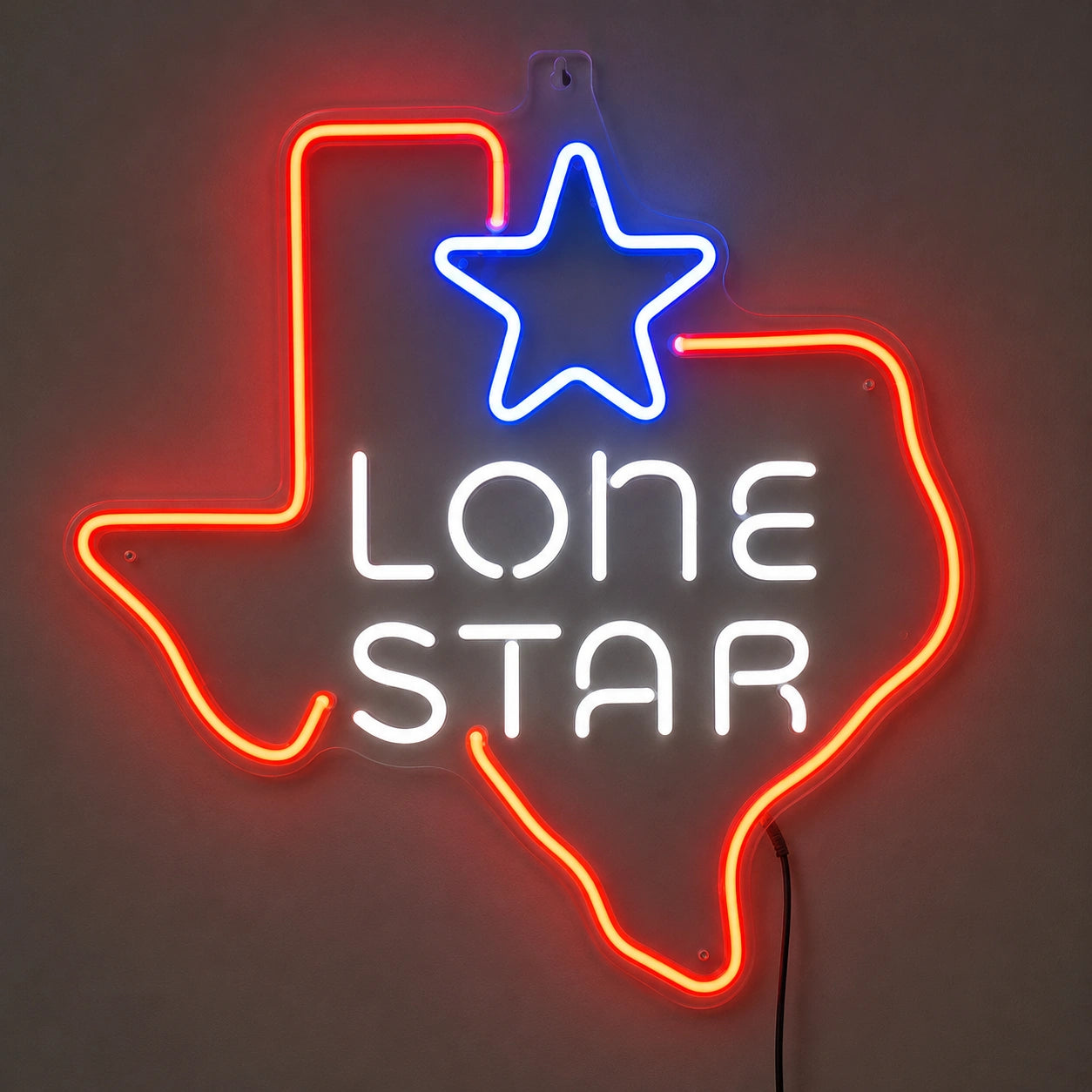 Texas Lone Star Map Neon Sign LED Neon Sign main product image
