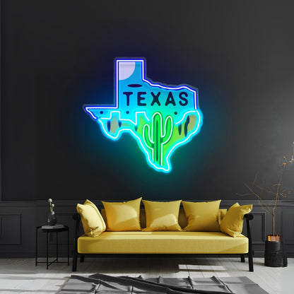 Texas Map Led Neon Sign Light Custom Led Signs - Shineneon