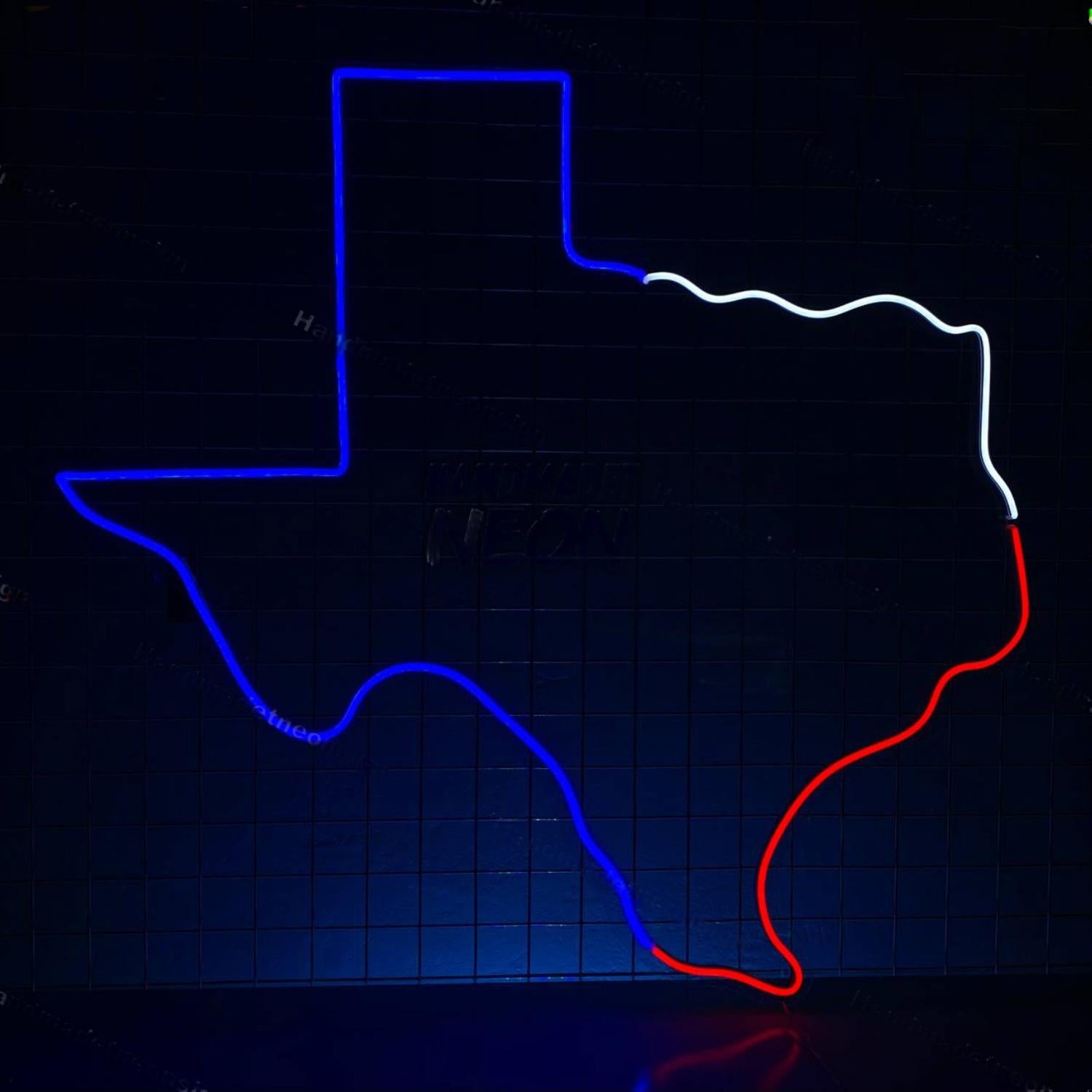 Texas Map Led Neon Sign Texas Led Neon Sign | Shineneon