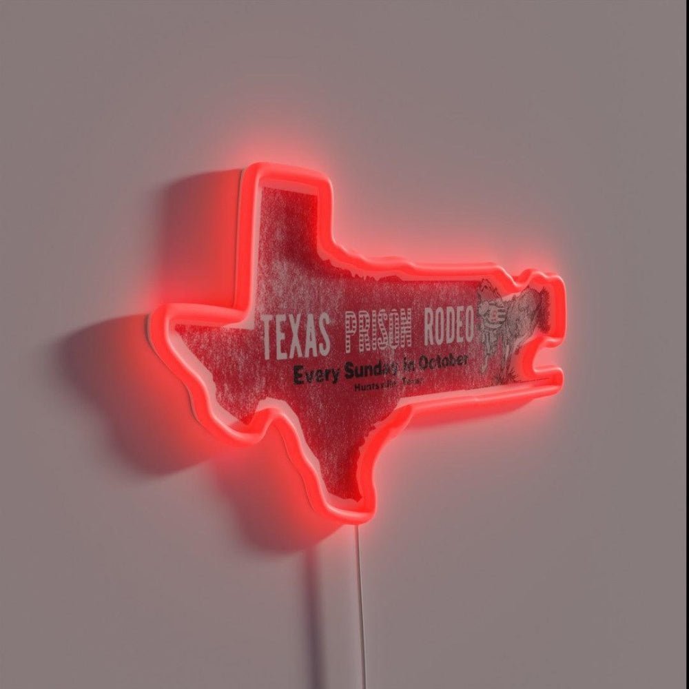 Texas Prison Rodeo Rgb Led Neon Sign - Shineneon