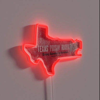 Texas Prison Rodeo Rgb Led Neon Sign - Shineneon