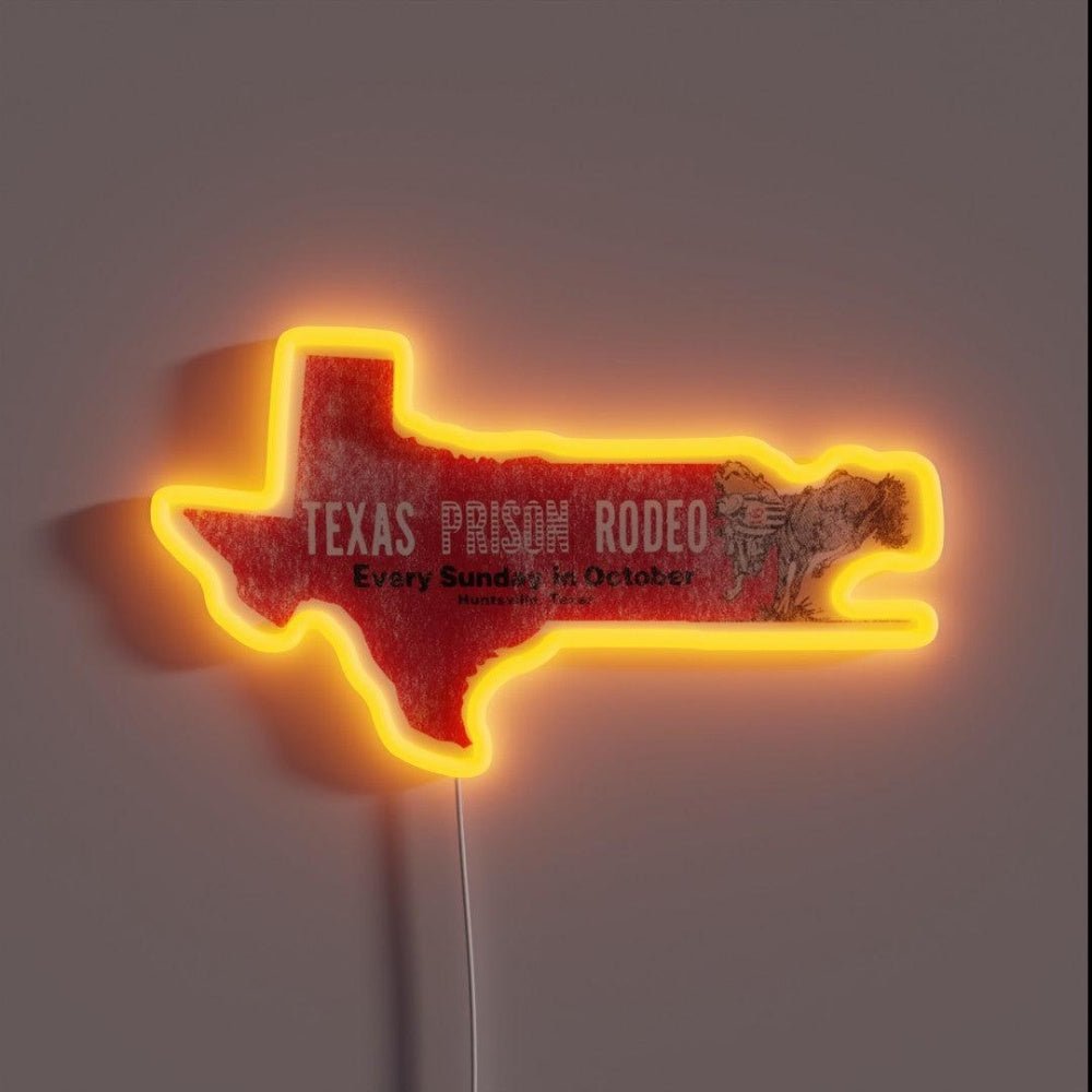 Texas Prison Rodeo Rgb Led Neon Sign - Shineneon