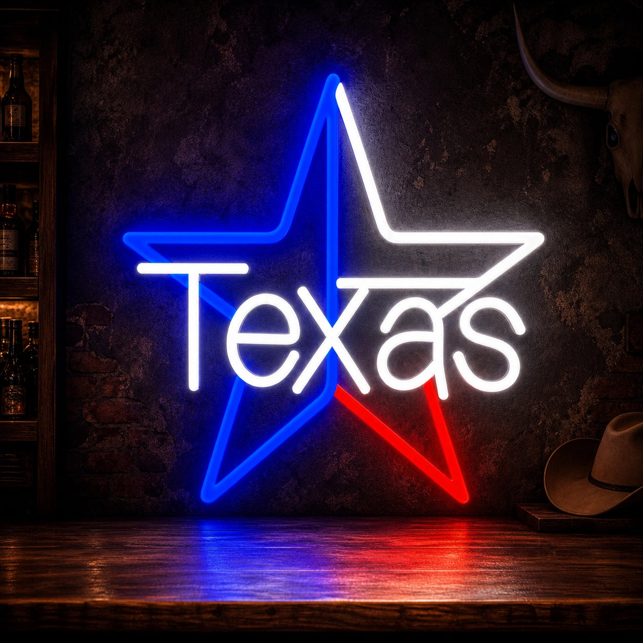 Texas Star LED Neon Sign high-converting product image