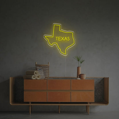 Texas State Outline Led Neon Sign For Bars - Shineneon