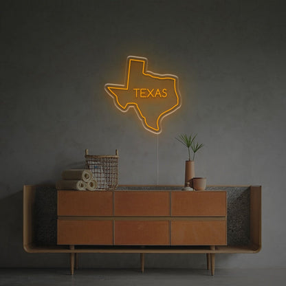Texas State Outline Led Neon Sign For Bars - Shineneon
