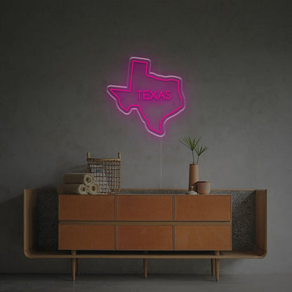 Texas State Outline Led Neon Sign For Bars - Shineneon