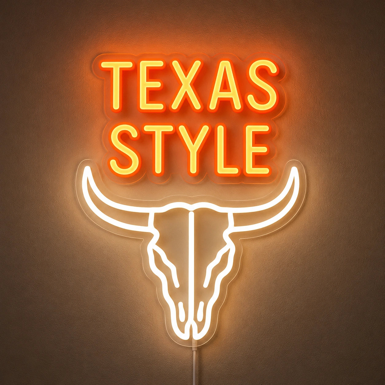 Texas Style Longhorn Skull Neon Sign LED Neon Sign main product image