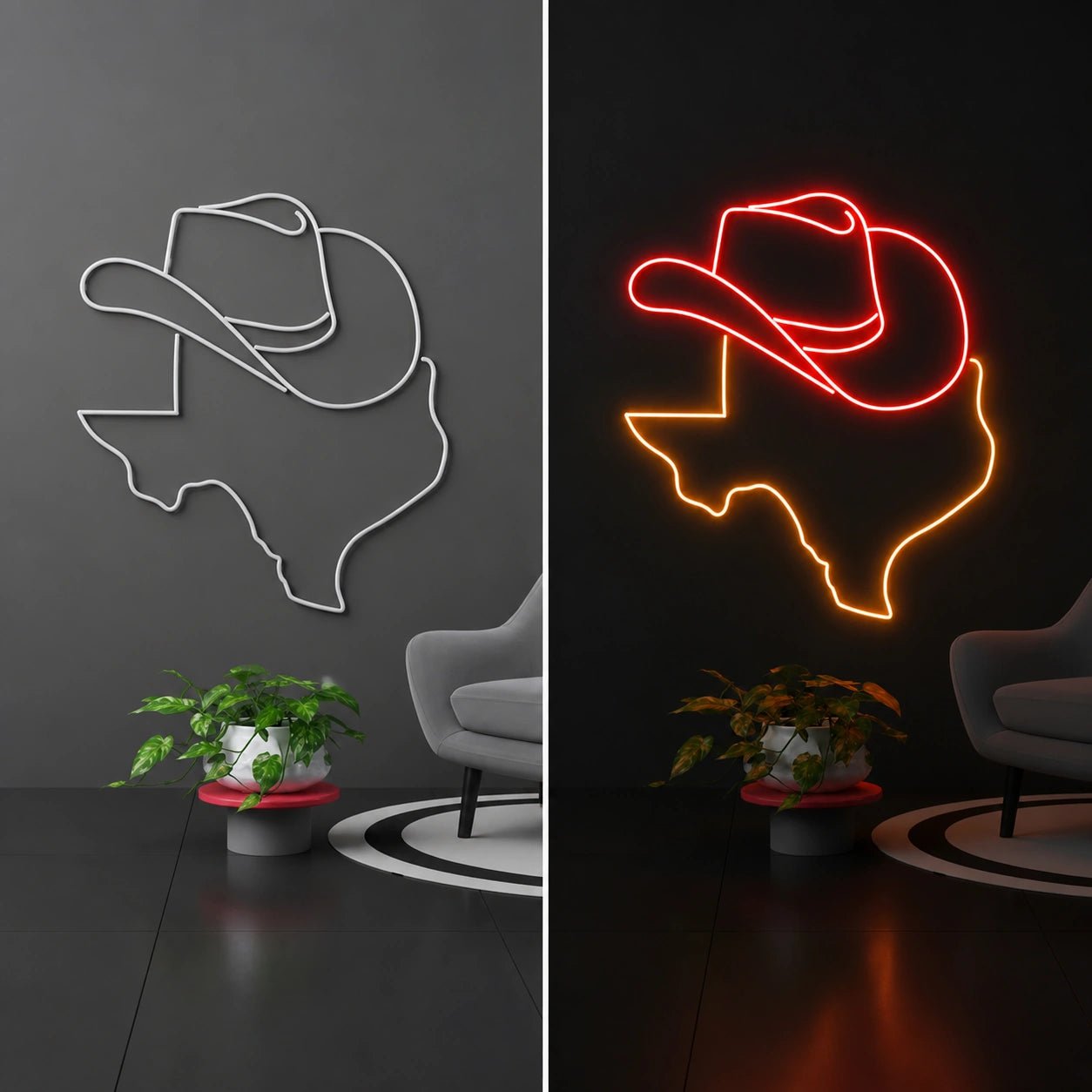 Texas Word Vintage LED Neon Sign - Shineneon