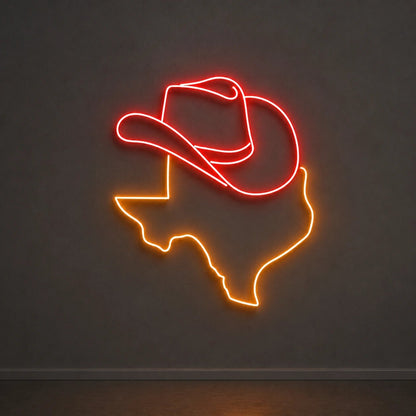 Texas Word Vintage LED Neon Sign - Shineneon