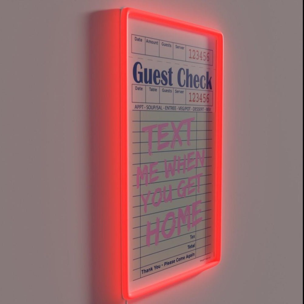 Text Me When You Get Home Rgb Led Neon Sign - Shineneon