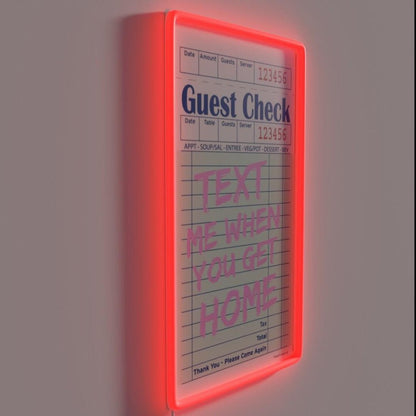 Text Me When You Get Home Rgb Led Neon Sign - Shineneon