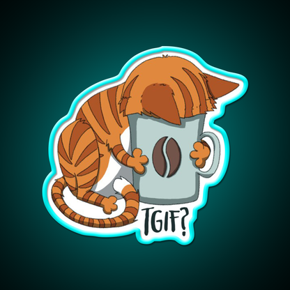 Tgif Cafe Led Neon Sign Espresso Bar Art Rgb Color