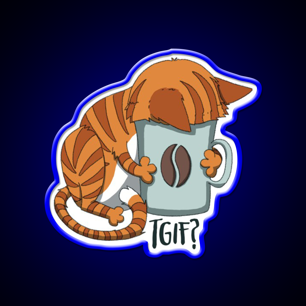 Tgif Cafe Led Neon Sign Espresso Bar Art Rgb Color