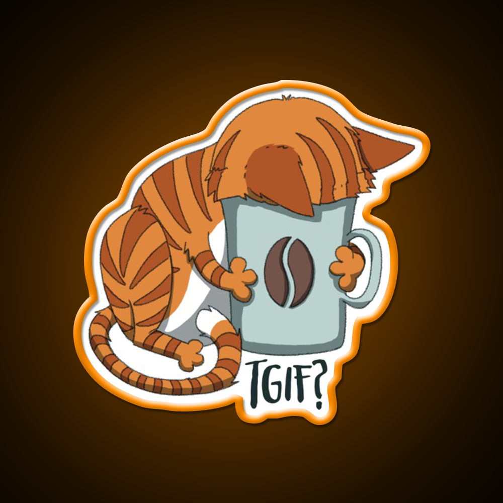 Tgif Cafe Led Neon Sign Espresso Bar Art Rgb Color